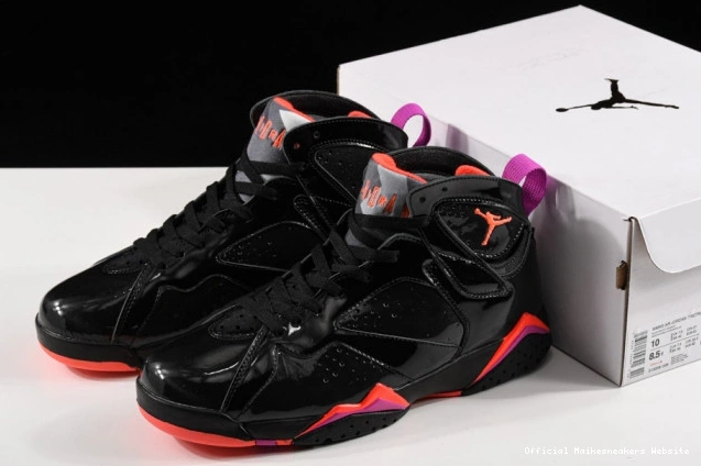 Official Maikesneakers Retro Jordan 7 Air 313358-006 Patent Black 0717
